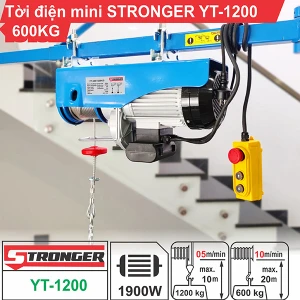 Máy tời điện mini 600-1200kg Stronger YT-1200B