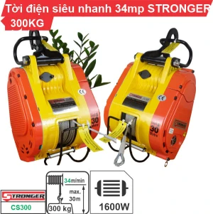 Máy tời điện nhanh 300kg 34m/phút Stronger CS-300