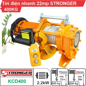 Máy tời nhanh xây dựng 200-400kg 22m/phút STRONGER KCD400