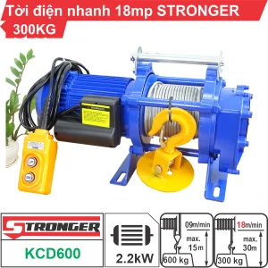 Máy tời nhanh xây dựng 300-600kg 18m/phút STRONGER KCD600