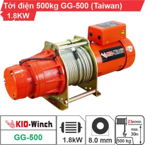 Máy tời nhanh xây dựng 500kg 23m/phút KIO Winch GG-500