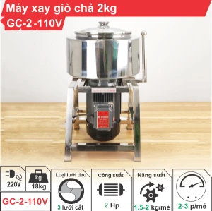 Máy xay giò chả 2kg điện 110V