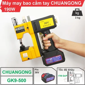 Máy may bao cầm tay dùng pin GK9-500