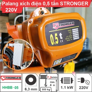 Palang Xích Điện 500kg Stronger (220V)