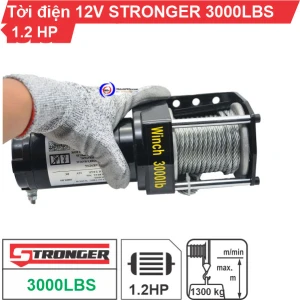 Tời điện 12V 3000Lbs (1363kg) Stronger