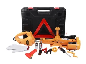 Bộ cứu hộ lốp 2in1 OEM GXE02 12V | Kích nâng cắt kéo và máy vặn ốc