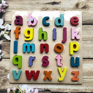 Bảng chữ cái thường cho bé bằng gỗ BA86