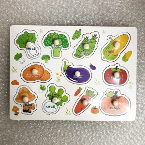 Bảng đồ chơi ghép hình khối có núm (nhiều chủ đề)