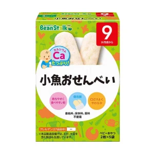 Bánh gạo ăn dặm cho bé Bean Stalk Nhật Bản vị cá mòi