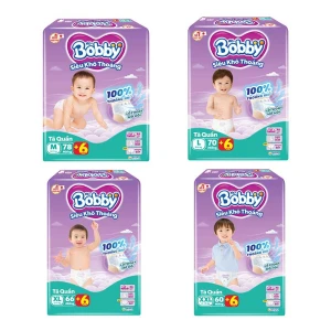 Bỉm quần Bobby bịch đại (M78, L70, XL66, XXL60)