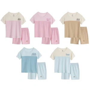 Bộ quần áo bé gái cộc tay Lullaby NH807R