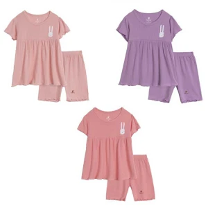 Bộ quần áo bé gái cộc tay Lullaby NH835R