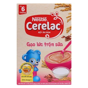 Bột ăn dặm Cerelac gạo lức sữa 200g