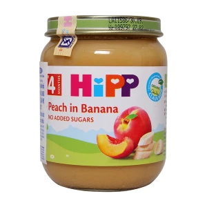 Dinh dưỡng đóng lọ HiPP chuối đào 125g