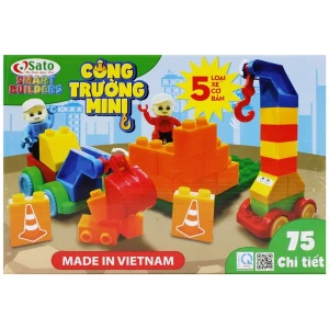 Đồ chơi lắp ghép công trình mini Sato110