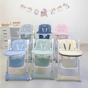 Ghế ăn dặm Umoo UM-05782, UM-05182 chân cao, gấp siêu gọn, ngả linh hoạt