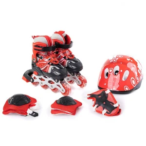 Giày trượt patin trẻ em Lianzhi 8806 tặng kèm mũ bảo hiểm, bảo hộ đầu gối