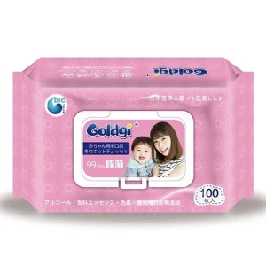 Giấy ướt Goldgi Nhật Bản 100 tờ