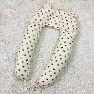 Gối chữ U cho bé vải muslin Hahuma
