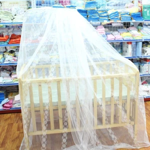 Màn tuyn giá treo cho cũi gỗ bảo vệ bé