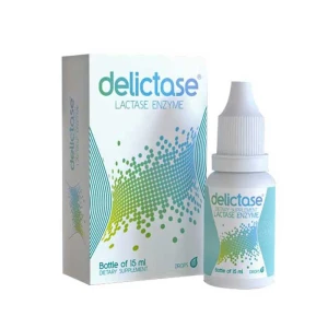 Men tiêu hóa Delictase Lactase Enzym 15ml, hỗ trợ ngừa tiêu chảy, nôn trớ, kém hấp thụ do bất dung nạp lactose