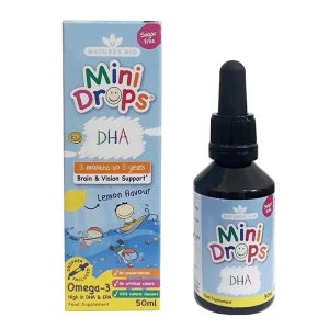 Mini Drops DHA cho bé Natures Aid 50ml nhỏ giọt (3M )