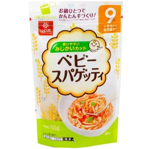 Mỳ cho bé Spaghety Hakubaku tách muối 9M (100gr)