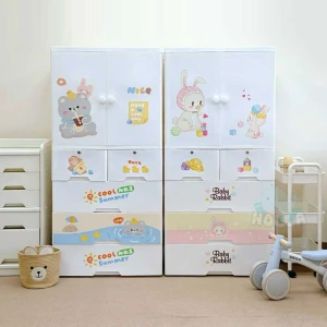 Tủ nhựa Holla 5 tầng 4 ngăn 2 cánh HL-09236, 09238, 09193