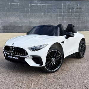 Xe ô tô điện trẻ em Mercedes AMG SL63, ghế da, bánh cao su, động cơ 550*2 mạnh mẽ