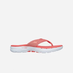 Dép Xỏ Ngón Nữ Skechers GOwalk 6 Sandal - Đỏ
