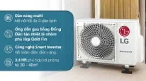 điều hòa tổ LG Multi 3 dàn lạnh 1 chiều inverter 3.0Hp A3UQ30GFD0 AMNQ09GSJA0 AMNQ09GSJA0 AMNQ12GSJA0