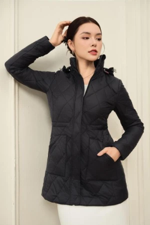 Áo phao dáng lửng Amor chất gió cao cấp chống nước, cản mưa, giữ ấm tuyệt đối