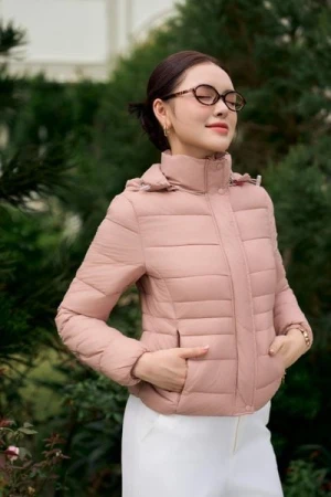 Áo phao nữ siêu nhẹ dáng ngắn giúp giữ ấm tuyệt đối