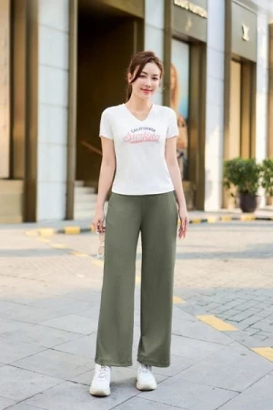 Quần ống suông nữ Cardina chính hãng chất liệu tăm lạnh, co giãn