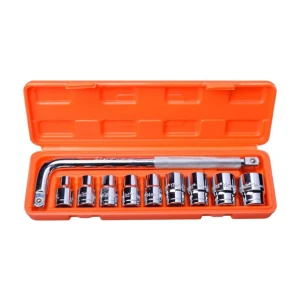 Bộ tuýp 1/2 6 cạnh 10 chi tiết xi bóng Cr-V Asaki AK-9768