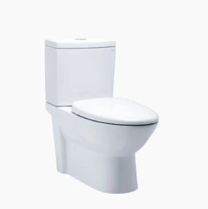 BỒN CẦU HAI KHỐI CAESAR CD1340 NẮP ÊM