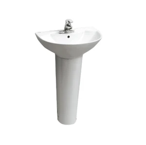 CHẬU LAVABO INAX L-288V/L-288VD TREO TƯỜNG KÈM CHÂN DÀI