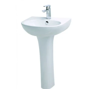 CHẬU RỬA LAVABO CAESAR CHÂN DÀI L2220/P2437