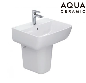 LAVABO INAX AL-312V/L-298VC TREO TƯỜNG CHÂN NGẮN AQUA CERAMIC