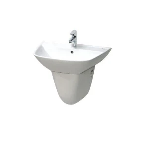 LAVABO TREO TƯỜNG INAX L-297V/L-297VC KÈM CHÂN NGẮN