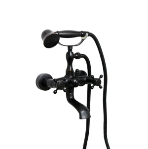 VÒI SEN TẮM GẮN TƯỜNG CỔ ĐIỂN PHỦ ĐEN XƯỚC ÁNH ĐỒNG KANLY GCS01B