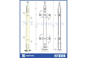 Trụ cầu thang trụ Inox NT112