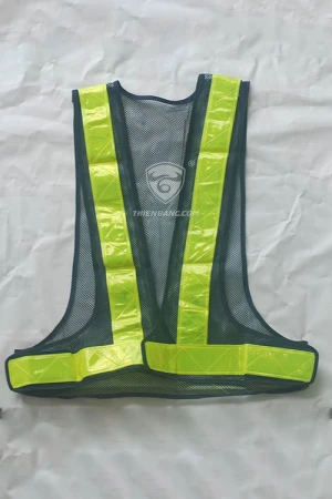 May áo lưới phản quang tím than