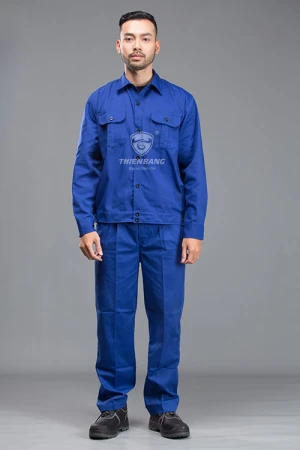 Quần áo bảo hộ xanh dương