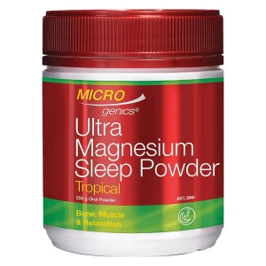 Bột uống hỗ trợ giấc ngủ Microgenics Ultra Magnesium Sleep Powder Tropical 250g Pre-order
