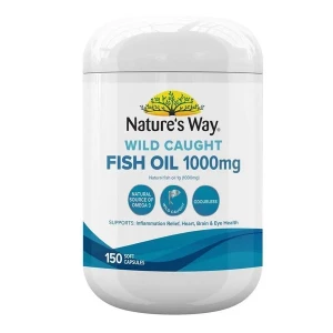 Dầu cá không mùi Nature's Way Wild Caught Odourless Fish Oil 1000mg | Ausmart.vn