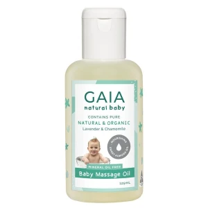 Dầu massage thư giãn cho bé Gaia Natural Baby Massage Oil 125ml