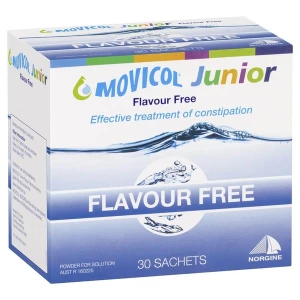 Hỗ trợ điều trị táo bón cho trẻ Movicol Junior Flavour Free