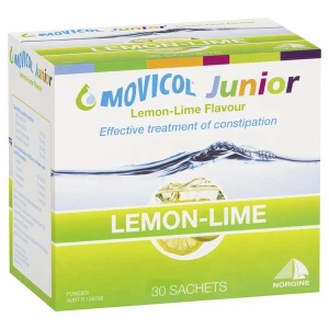 Hỗ trợ điều trị táo bón cho trẻ Movicol Junior Lemon Lime