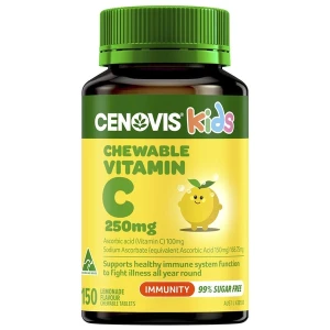 Kẹo bổ sung vitamin C cho bé vị chanh Cenovis Kids Chewable 250mg 150 viên Pre-order